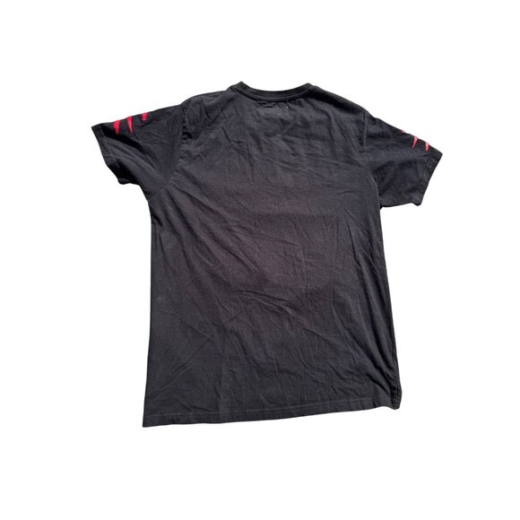 FWRD Denim Men’s T-Shirt & Shorts Black Red Graphic Print Set XL Cotton Casual P - Picture 2 of 12